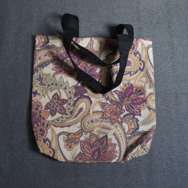 Torba dwustronna / paisley +czerń