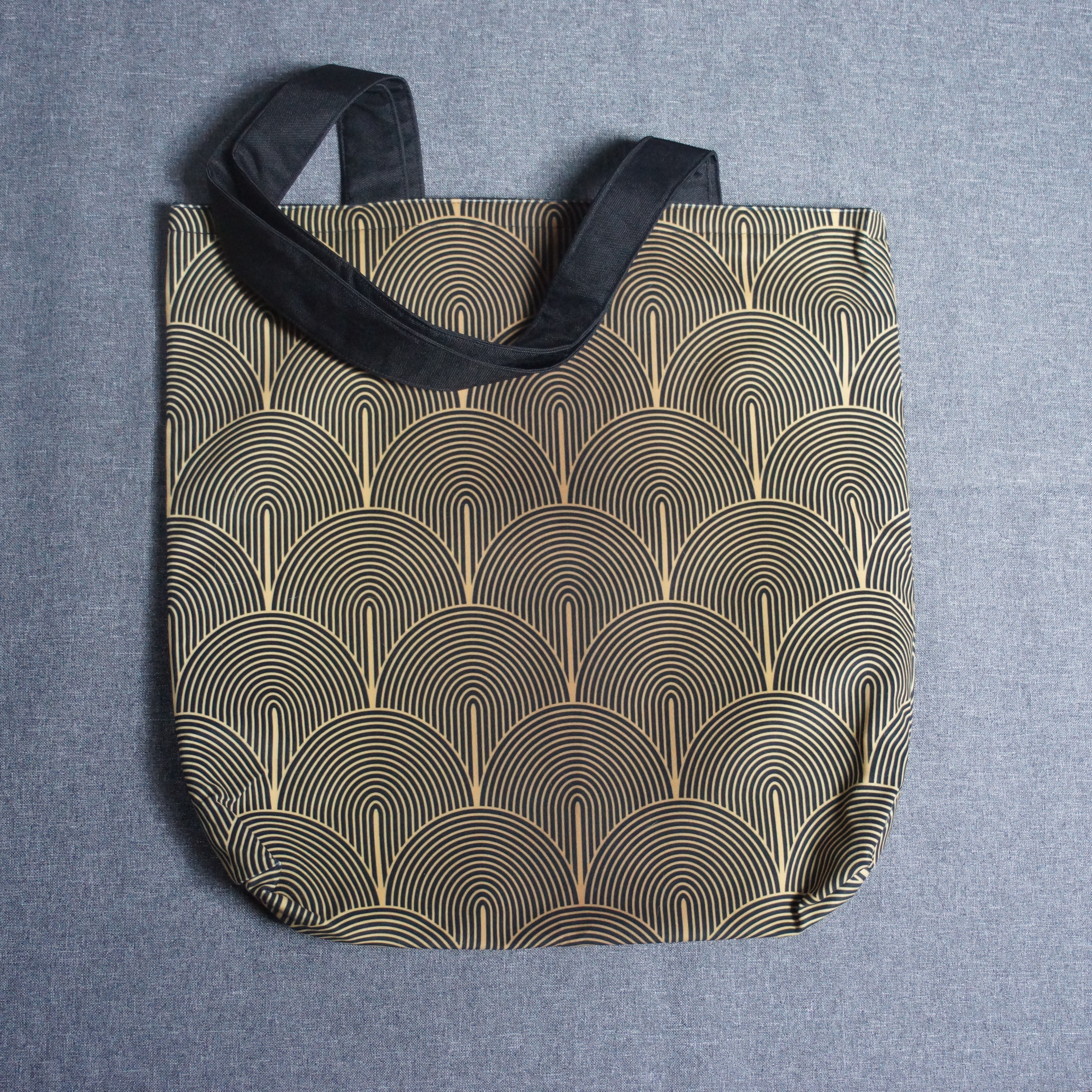 Torba dwustronna / art deco 2 + czerń