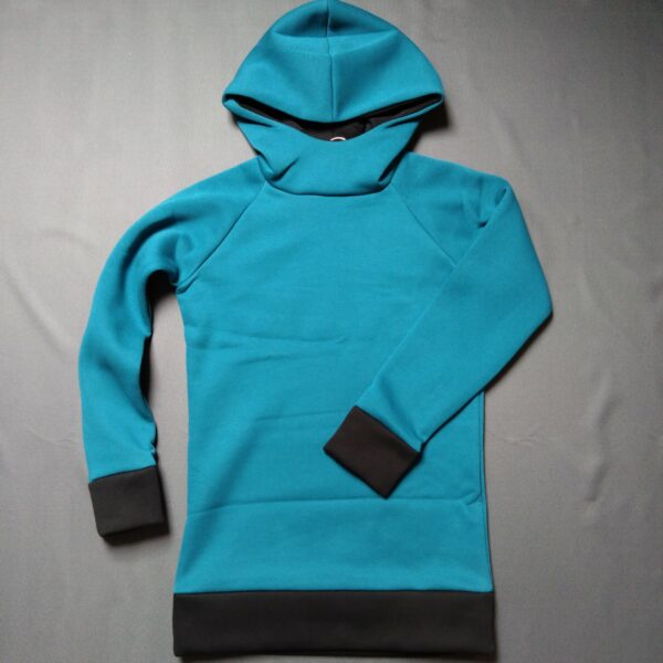 Bluza // turkus z kapturem
